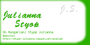 julianna styop business card